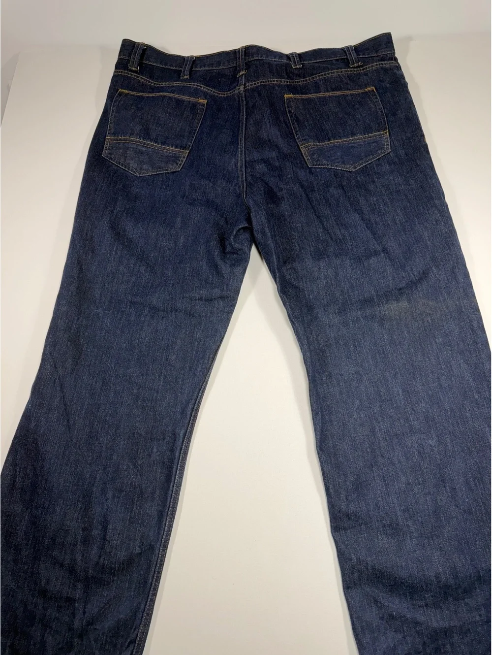 Foundry Supply Co Jeans Mens 46x32 Dark Wash Straight Leg Blue Denim